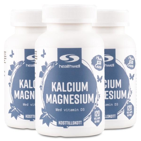 Healthwell Kalsium & Magnesium, 360 kapselia