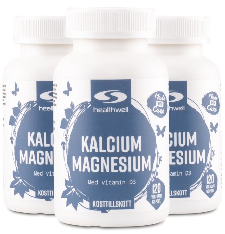 Pienoiskuva Healthwell Kalsium & Magnesium , 360 kapselia