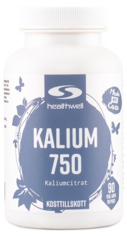 Pienoiskuva Healthwell Kalium 750, 90 kapselia