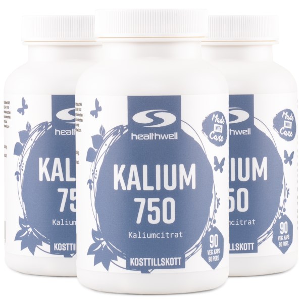 Healthwell Kalium 750, 270 kapselia
