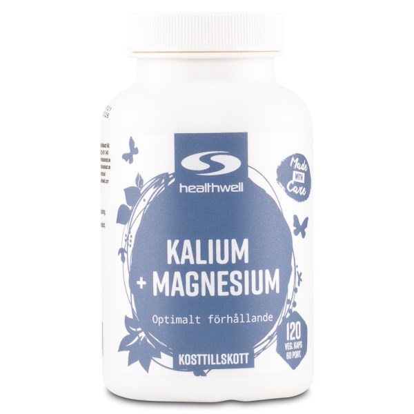 Healthwell Kalium+Magnesium, 120 kapselia