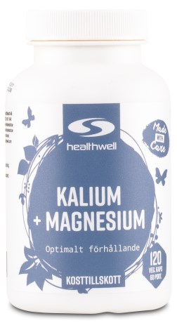 Pienoiskuva Healthwell Kalium+Magnesium, 120 kapselia