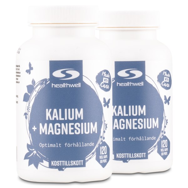 Healthwell Kalium+Magnesium, 240 kapselia