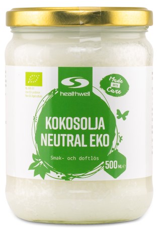 Pienoiskuva Healthwell Neutraali Kookos�ljy, EKO, 500 ml
