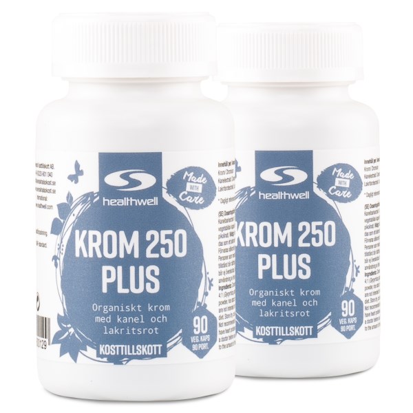 Healthwell Kromi 250 Plus, 180 kapselia