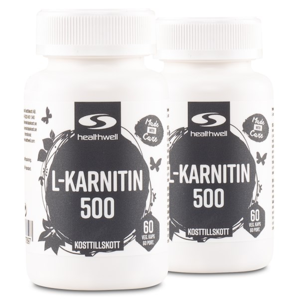 Healthwell L-Karnitiini 500, 120 kapselia