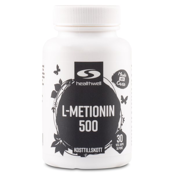 Healthwell L-metioniini 500, 30 kapselia