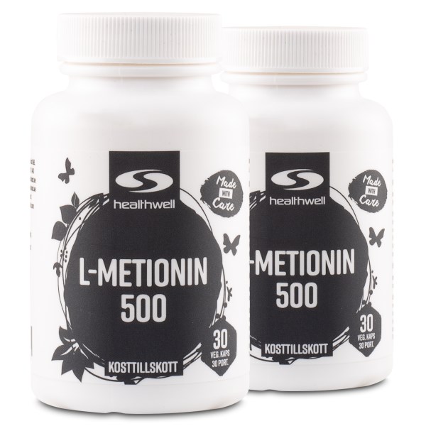 Healthwell L-metioniini 500, 60 kapselia