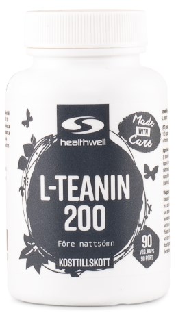 Pienoiskuva Healthwell L-teaniini 200, 90 kapselia
