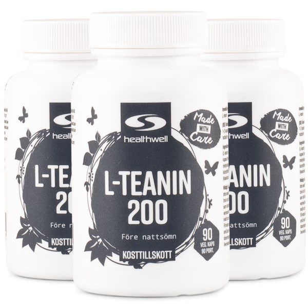 Healthwell L-teaniini 200, 270 kapselia