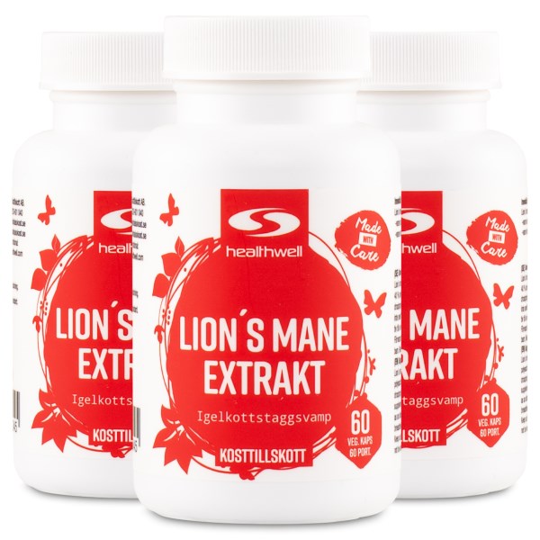 Healthwell Lions Mane, 180 kapselia