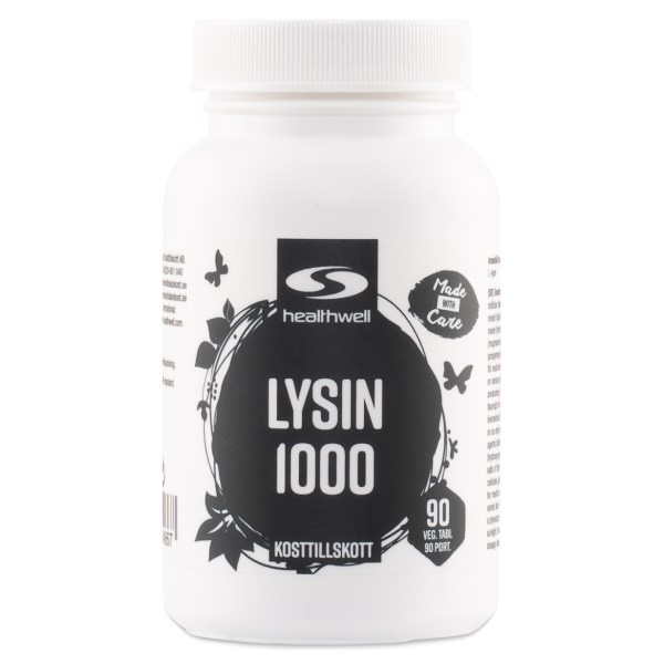 Healthwell Lysiini 1000, 90 tablettia