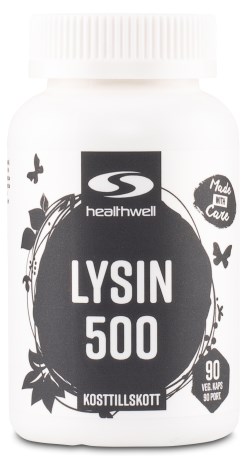 Pienoiskuva Healthwell Lysiini 500, 90 kapselia
