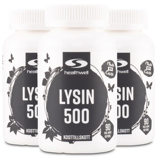 Healthwell Lysiini 500, 270 kapselia