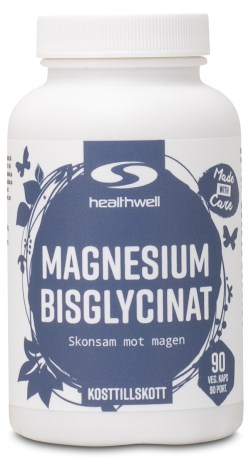 Pienoiskuva Healthwell Magnesium Bisglysinaatti, 90 kapselia