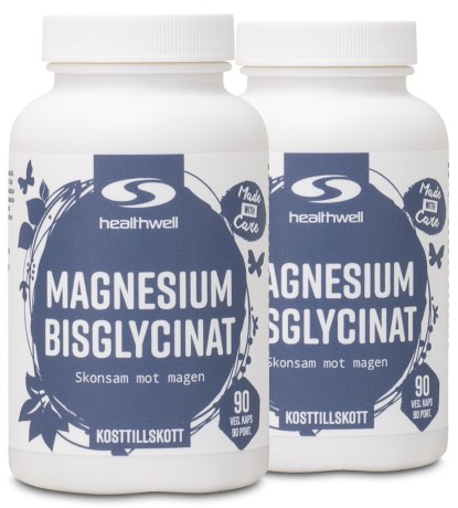 Pienoiskuva Healthwell Magnesium Bisglysinaatti, 180 kapselia