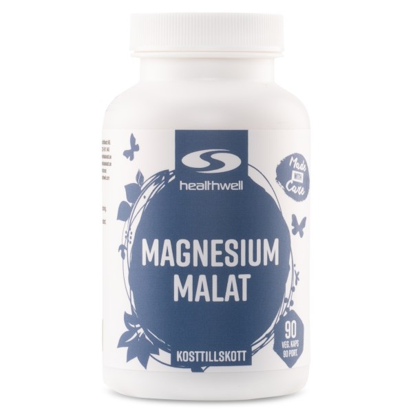 Healthwell Magnesiummalaatti, 90 kapselia