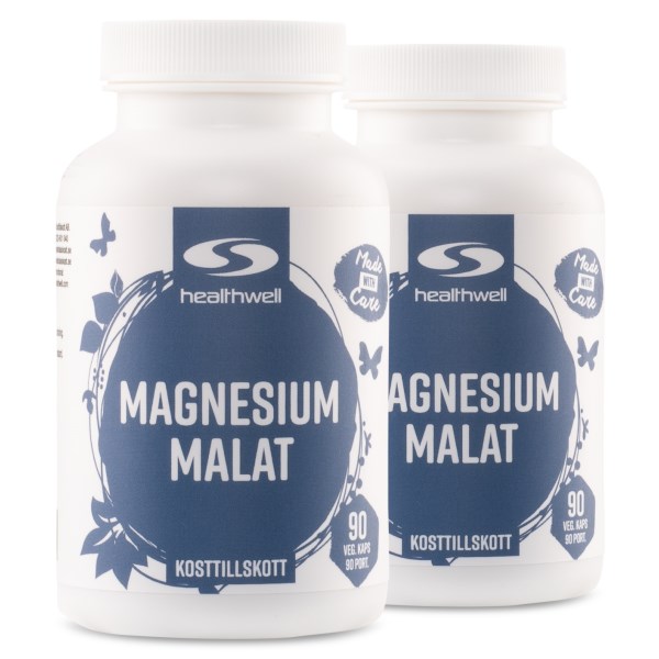 Healthwell Magnesiummalaatti, 180 kapselia