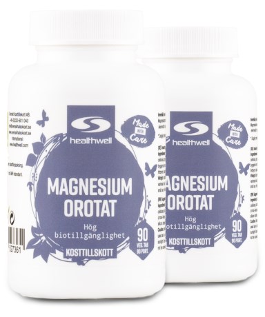 Pienoiskuva Healthwell Magnesiumorotaatti 1000, 180 tablettia