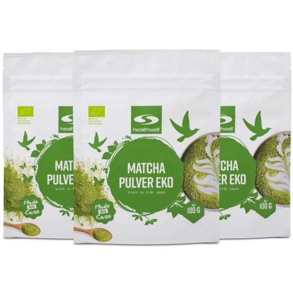 Healthwell Matchajauhe Luomu, 300 g