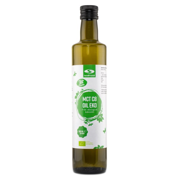 Healthwell MCT C8 Öljy Luomu, 500 ml