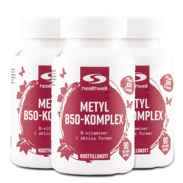 Healthwell Metyyli B50-Kompleksi, 270 kapselia