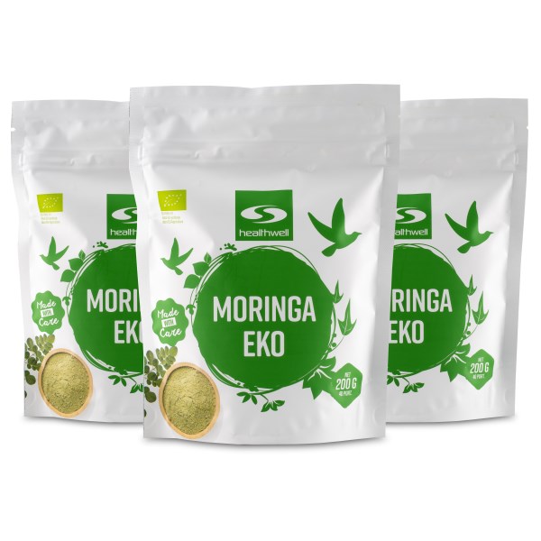 Healthwell Moringa-jauhe Luomu, 600 g