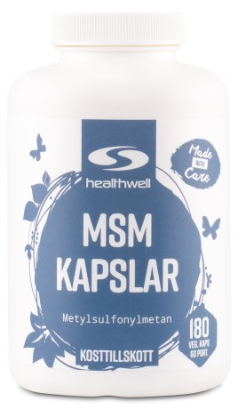 Pienoiskuva Healthwell MSM-kapselit, 180 kapselia