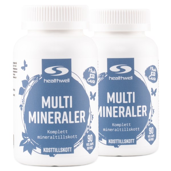 Healthwell Multimineraali, 180 kapselia