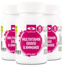 Pienoiskuva Healthwell Monivitamiini Raskaus & Imetys, 270 kapselia