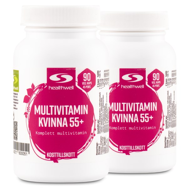 Multivitamiini Naiset 55+, 180 kapselia