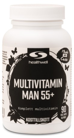 Pienoiskuva Healthwell Multivitamin Man 55+, 90 kapselia