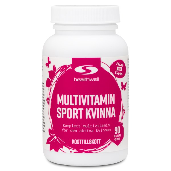 Healthwell Naisten Urheilu Monivitamiini, 90 kapselia