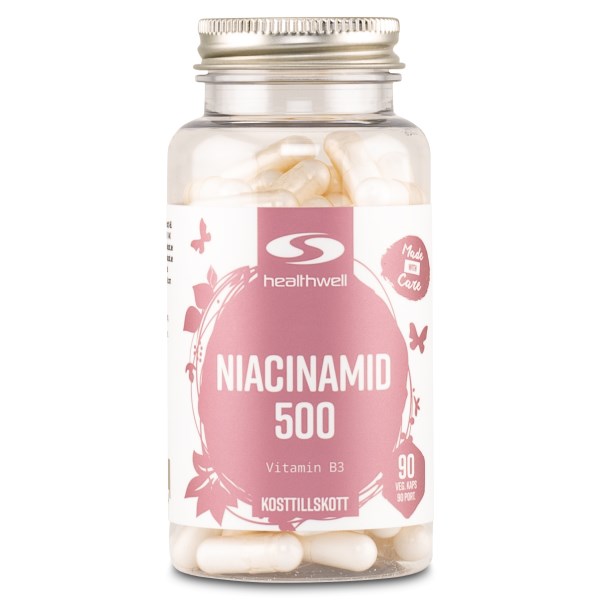 Healthwell Niacinamid 500, 90 kapselia