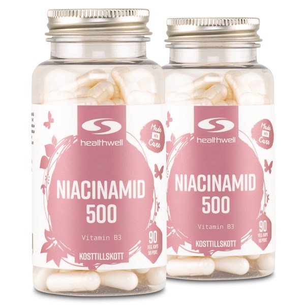 Healthwell Niacinamid 500, 180 kapselia