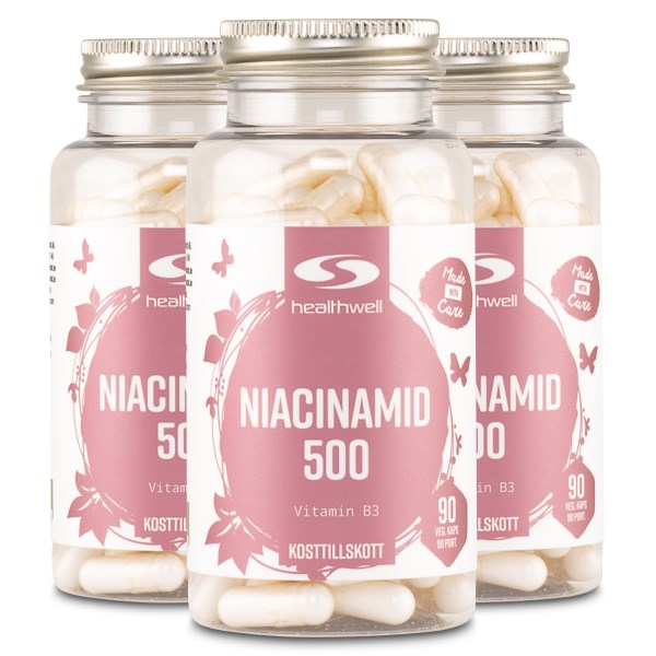 Healthwell Niacinamid 500, 270 kapselia