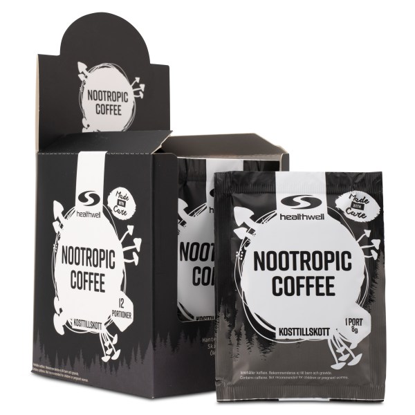 Healthwell Nootropic Coffee, 12 kpl