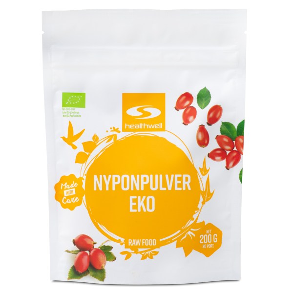 Healthwell Ruusunmarjajauhe EKO, 200 g