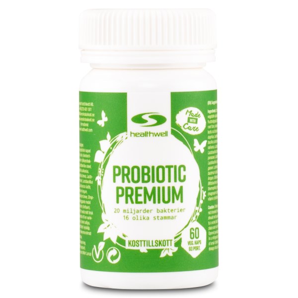 Healthwell Probiotic Premium Maitohappobakteeri, 60 kapselia