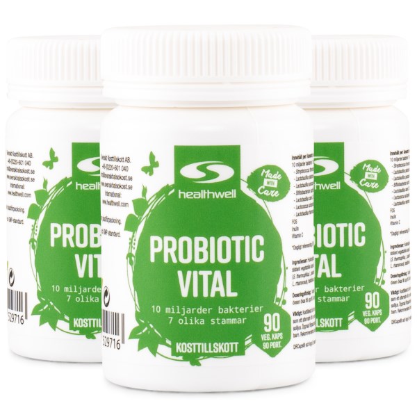 Healthwell Probiotic Vital Maitohappobakteerit, 270 kapselia