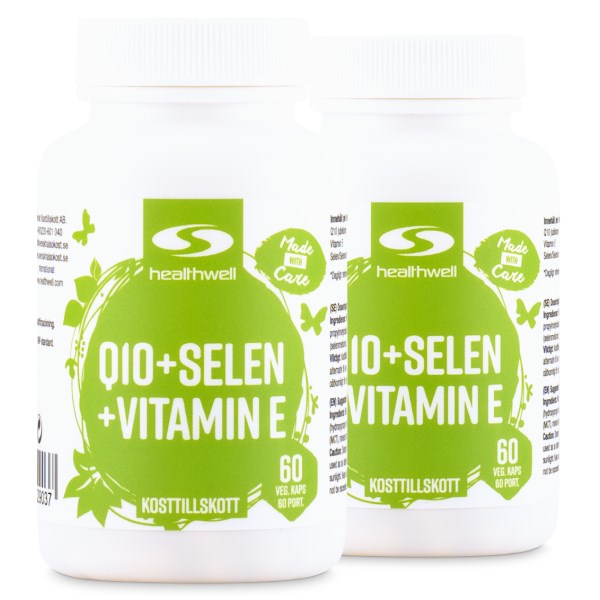 Healthwell Q10 + Seleeni + E-vitamiini, 120 kapselia