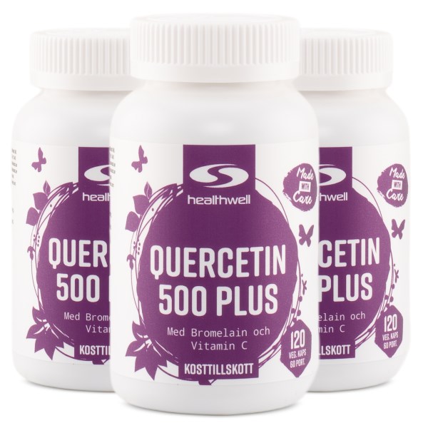 Healthwell Quercetin 500 Plus, 360 kapselia
