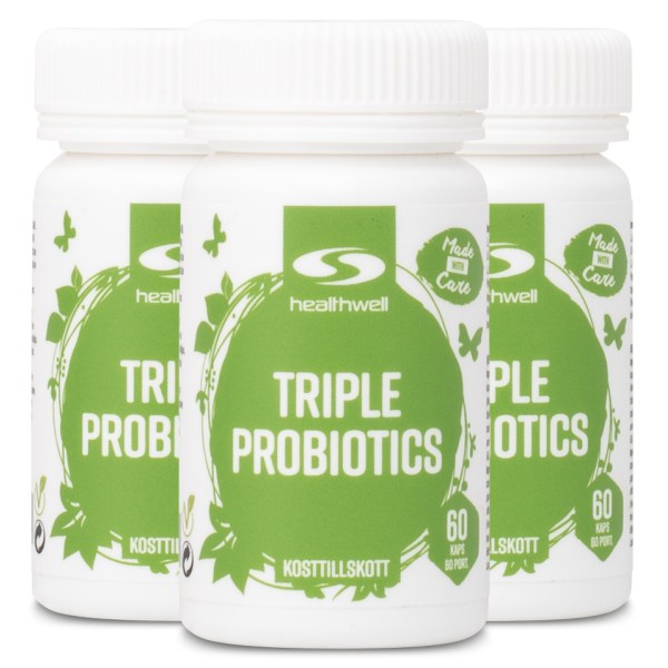 Healthwell Triple Probiotics, 180 kapselia