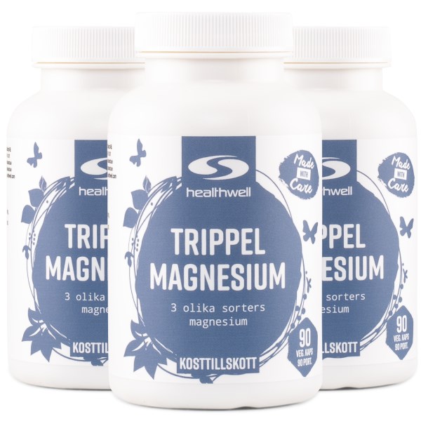 Healthwell Kolmoismagnesium, 270 kapselia