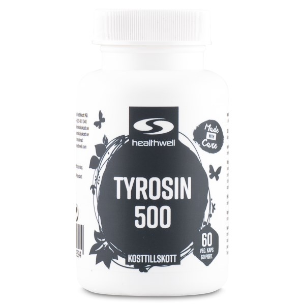 Healthwell Tyrosiini 500, 60 kapselia