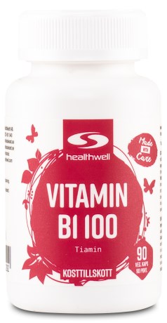Pienoiskuva Healthwell Vitamin B1 100, 90 kapselia