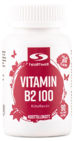 Pienoiskuva Healthwell Vitamin B2 100, 90 kapselia