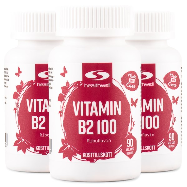 Healthwell Vitamin B2 100, 270 kapselia