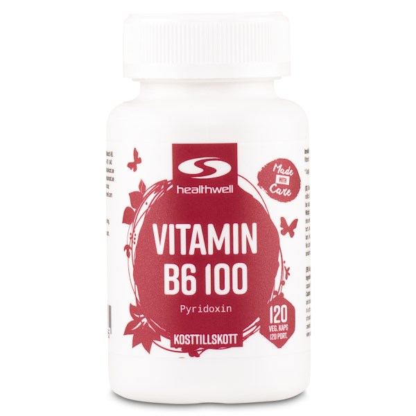 Healthwell Vitamin B6 100, 120 kapselia