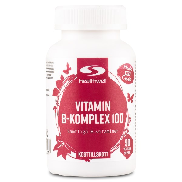 Healthwell B-monivitamiini 100, 90 kapselia